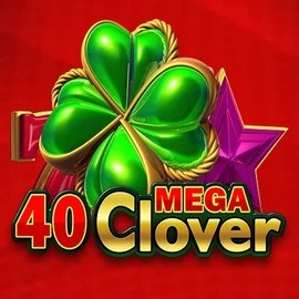 Slots logo of 40 Mega Clover from Amusnet Interactive at Cowboy Spin Casino