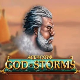 Age Of The Gods: God of Storms game by Playtech – logo hosted on Cowboy Spin Casino