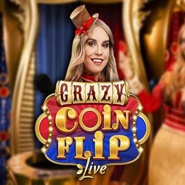 Try Crazy Coin Flip slot by Evolution on cowboyspincasino.pt – logo image