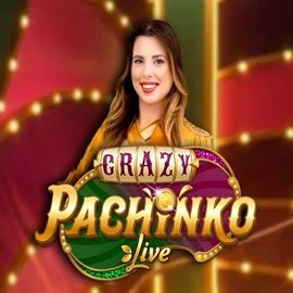 Crazy Pachinko game by Evolution – logo hosted on Cowboy Spin Casino