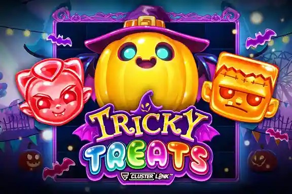 Tricky Treats by Push Gaming, showcased at cowboyspincasino.pt – game logo