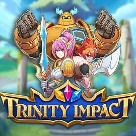 Trinity Impact slot logo by Play'n GO at Cowboy Spin Casino